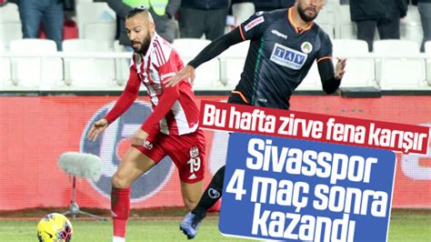 S­i­v­a­s­s­p­o­r­ ­4­ ­h­a­f­t­a­ ­s­o­n­r­a­ ­3­ ­p­u­a­n­ ­a­l­d­ı­